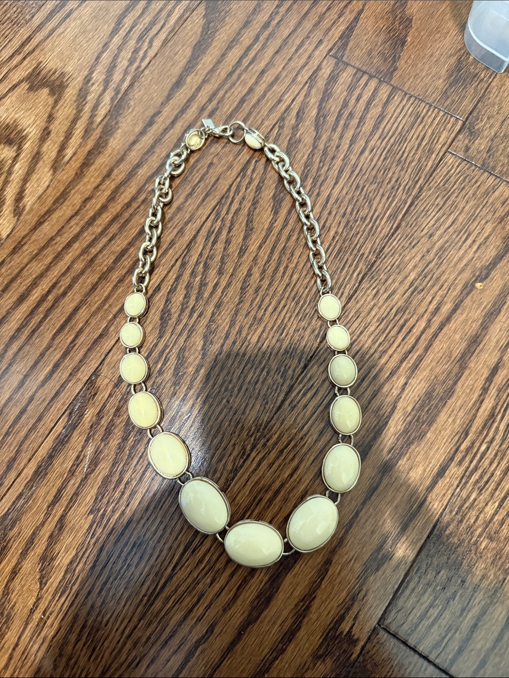 Banana Republic Gold-Tone Necklace with Cream Cabochons